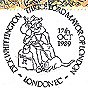 Enlargement of the special Whittington cancellation on the postal cover