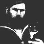 Seaman J Martin rescued The Ship's Mascot when he fell overboard from Discovery