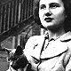 French Resistance officer Claudette Blance with her cat, WW2 (copyright IWM, used with permission) - click to enlarge