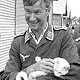 POW with pet, Murchison Camp, Australia, 1942 - click to enlarge