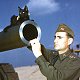 Tillie and Lt C.A. Gross, American Army Coast Artillery, 1941 - click to enlarge