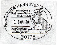Hannover, Germany, 10.6.2004 - International Stamp Fair with special exhibition on domestic cats