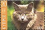 Cyprus first set of 4 cat stamps includes this grey