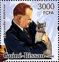 Chess Alexander Alekhine 130th Anniversary MNH Stamps 2022 Guinea-Bissau S/S